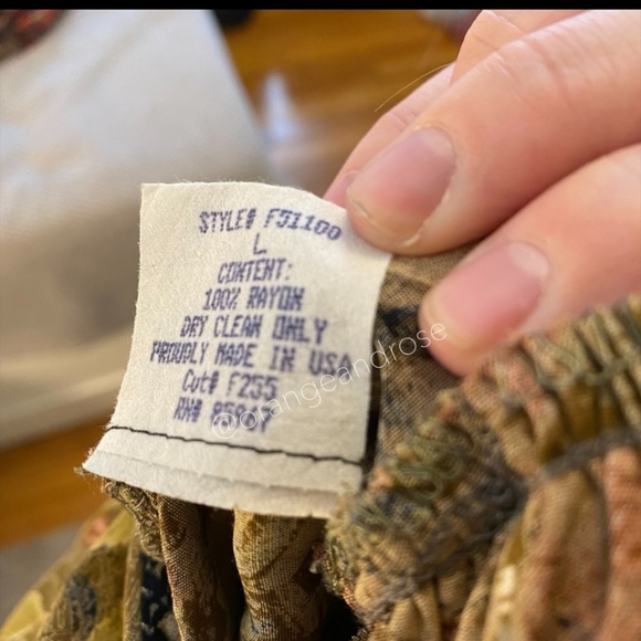 Vintage Flattery Green Brown Earthy CottageCore Mixed Button Maxi Dress Large L - Picture 2 of 3